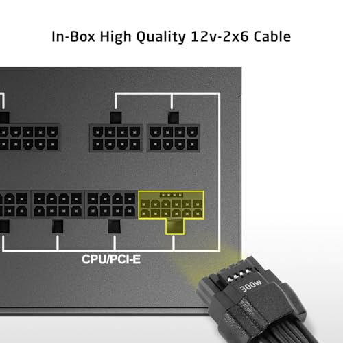 Image of ProLab Design XPower XP-750 Power Supply Unit|750w 80+Gold|Fully Modular|Japanese Capacitor|ATX 3.1, PCIE 5.1 Support|300w 12v-2x6 Connector|120mm Hydro Bearing Fan|Black Flat Cables|5 Year Warranty