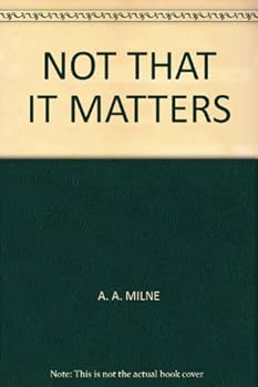 Not that it matters,