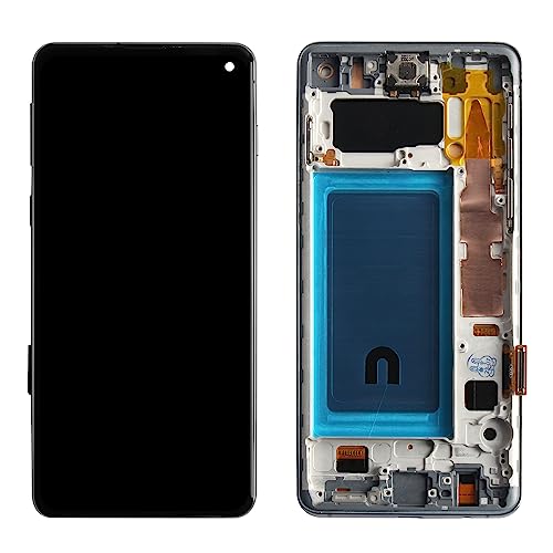 Tft Screen Replacement For Samsung Galaxy S10 Sm-G973F Sm-G973U Sm-G973W Sm-G9730 Lcd Display Touch Screen Panel Digitizer Glass Full Assembly Repair Parts Kit (Black With Frame,No Fingerprint) #TOP5