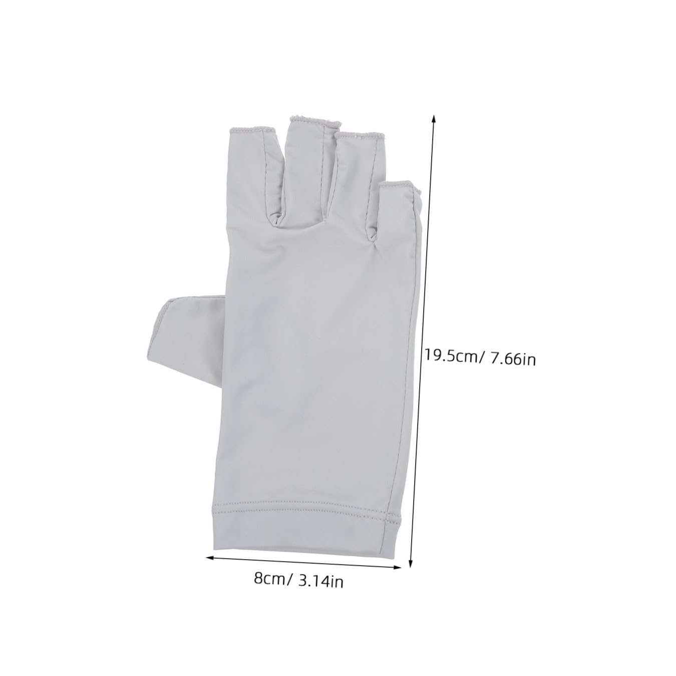 FRCOLOR 5 pares de guantes UV de manicura, guantes de protección solar, guantes de protección para manicura, guantes de uñas, mitones, lámpara de uñas anti-UV, escudo de tela para mujer
