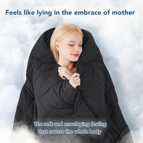 Topcee Weighted Blanket (20lbs 80"x87" King Size) Soft Cooling Heavy Blanket Sleeping, Apply to 190-210 lbs Body, Thick Breathable Blanket with Glass Bead, Easy Care