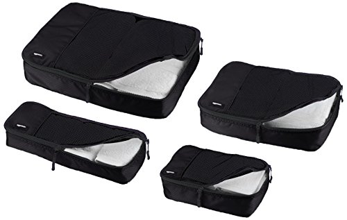 Packwürfel Set von Amazon Basics mit Reißverschluss für Ordnung beim Reisen