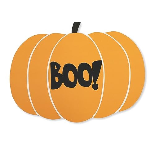 PUKKA party Pumpkin Grazing Board, Fold-Out Decorative Card Platter for Snacks Hors D’oeuvres