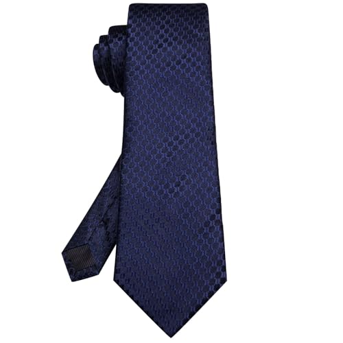 Image of Hi-Tie 63 inches Striped Paisley Extra Long Ties for Men Silk Necktie with Lapel Pin Tie Clip Big and Tall Men Formal Wedding