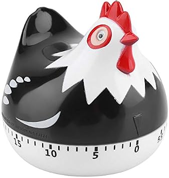 Kitchen Timer, Chicken Pattern Countdown Reminder for Cooking Baking Black
