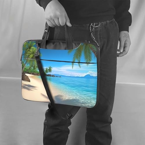 Maletín para portátil con diseño de playa hawaiana y palmeras miniatura 6