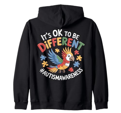 Its OK To Be Different Colorful Autism Awareness Kids Boys Sudadera con Capucha