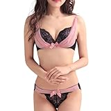 [エメフィール] シアーリュクス(R) ブラジャー&ショーツ (上下セット / C75 アッシュピンク/谷間寄せ/レース) レディース 下着 セクシー 可愛い