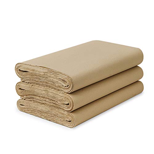 KYMY Handmade Chinese/Japanese Calligraphy Thicken Paper,Sumi Paper/Xuan Paper/Rice Paper, Half Sheng Shu (Raw Ripe) Handmade Maobian Xuan Paper 纯手工加厚宣纸 18.8"x30.7"/48x78cm 70 Sheets