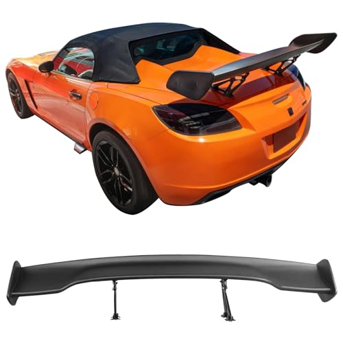57" High Stand Rear GT Wing ABS Black Trunk Spoiler