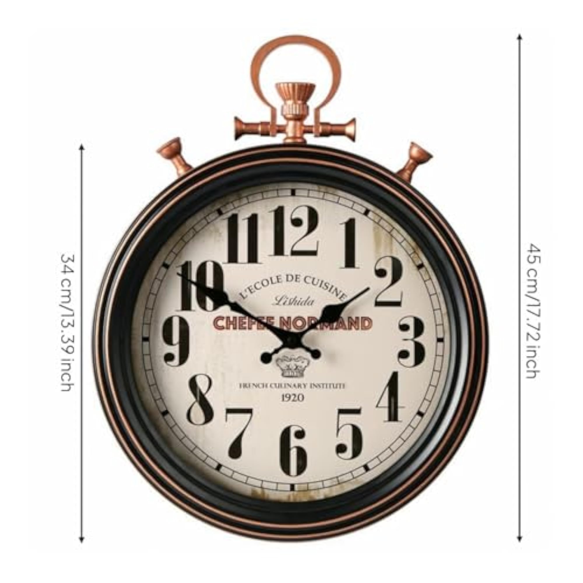 European Design Vintage Wall Pocket Watch Timepiece