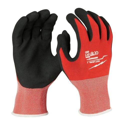 New 48-22-8902B Breathable work gloves for Milwaukee Cut-Resistant Coated Dipped Gloves Large - 12 PK
