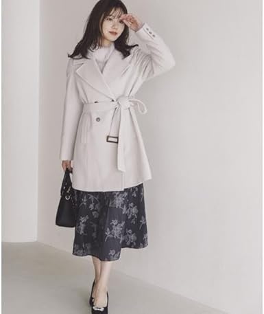 最終　ほぼ未使用　タグ有　ウール　コート　プロポーション　アイボリー tsuki.s レディス ライトウールコート - 〈O2〉BETTER THAN ONE