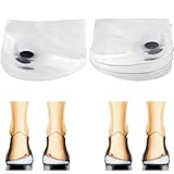 Skeerthy Orthopedic Insole Heel Cushion Insert, 2 Pairs Perfect Halfsphere Design for O/X Type Leg Bowlegs and Knock Knees Women Men