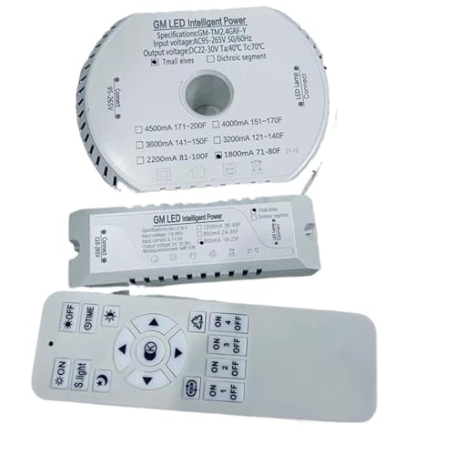 Transformateur LED haut de gamme alimentation ronde bicolore régulée 2.2A - 3