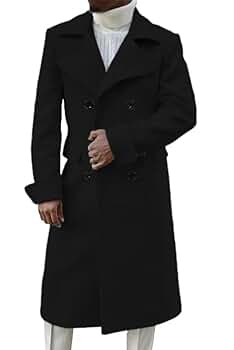 ジャケット・アウター DIESEL wool long coat (double) Men's Wool-blend coat with distressed trims | Black | Diesel