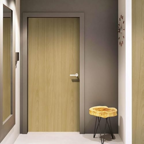 Image of TEKCOOL Peel and Stick Wallpaper Wood Contact Paper Woods Wallpaper Cream Wood Grain Contact Paper Thicken Textured for Cabinets and Drawers Countertops Waterproof Self Adhesive Vinyl (45x300-1pc)'