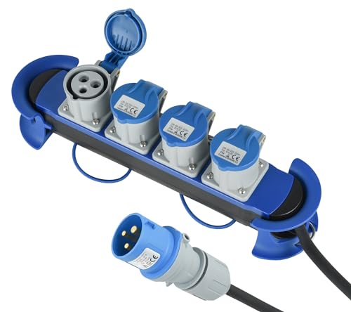 Regleta IP44 para camping y caravana Electraline con cable de tres metros 2