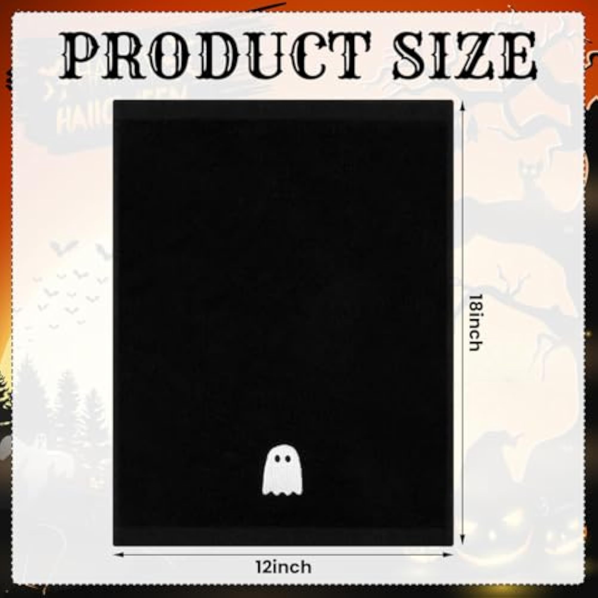 4 Pcs Halloween Bathroom Accessories Gift Set