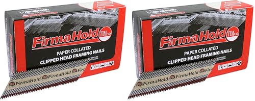 TIMCO CFGR50 FirmaHold Nail Ring - Shank 2.8 x 50mm - FirmaGalv - for use in Structural Applications Using high Quality Paper collation for Reduced Nail jams - Box of 1100 (Pack of 2)