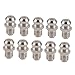 Metal Grease Lubrication Fittings, 10 Pieces, High Hardness Steel Fittings for Automotive and Industrial Applications (M6 straight)