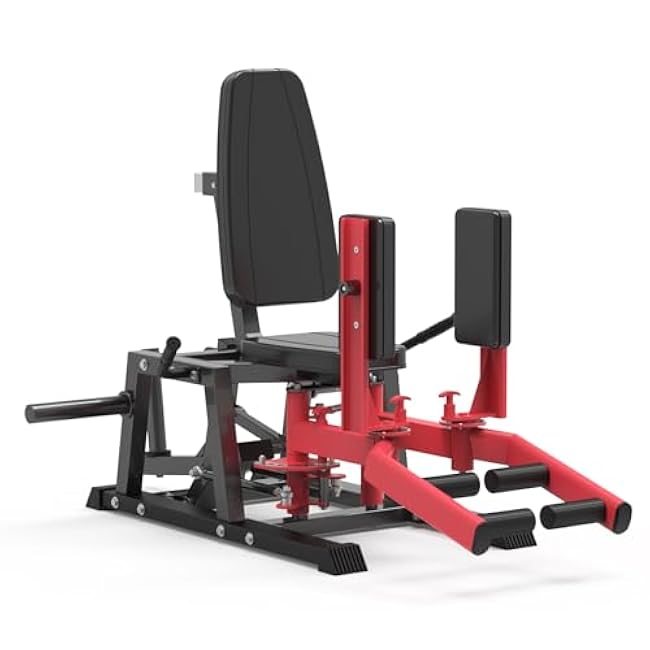 Hip Abductor Machine - Inner & Outer Thigh Workout with 6-Gear System & 4-Position Backrest - Home Gym Equipment