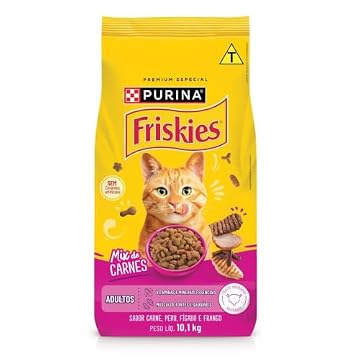 Purina Ração Gatos Adultos Friskies Mix De Carnes 10 1Kg