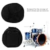 Yibuy 15.75x7.09 Inches Adjustable Snare Drum Bag Black Drum Case with Outer Pocket #2