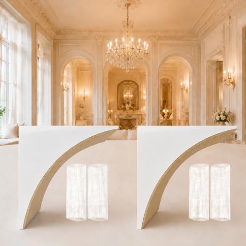 2Pcs Wood Doorway Arch Kit DIY Precurved Molding Universal Half Circle Arch