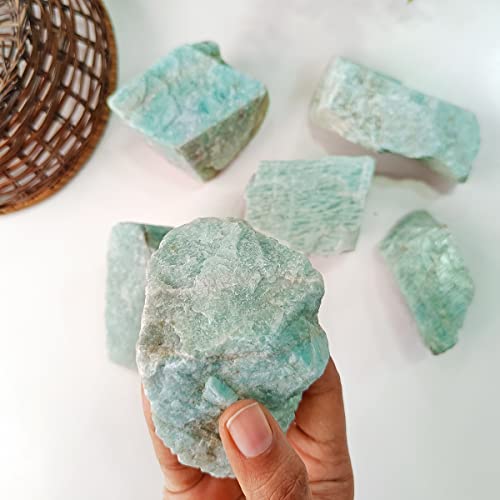 Natural Amazonite Raw Healing Gemstone | Original Crystal Stones For Positive Energy | Crystals For Reiki & Vastu Items