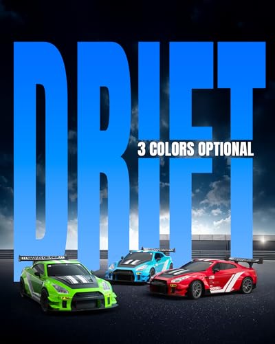 NBJIALIN RC Drift Car - 1:20 Mini Drift Cars 2.4GHz Remote Control Car Racing High Speed Drift Car Model with LED Lights for RC Toys Gift (Red)