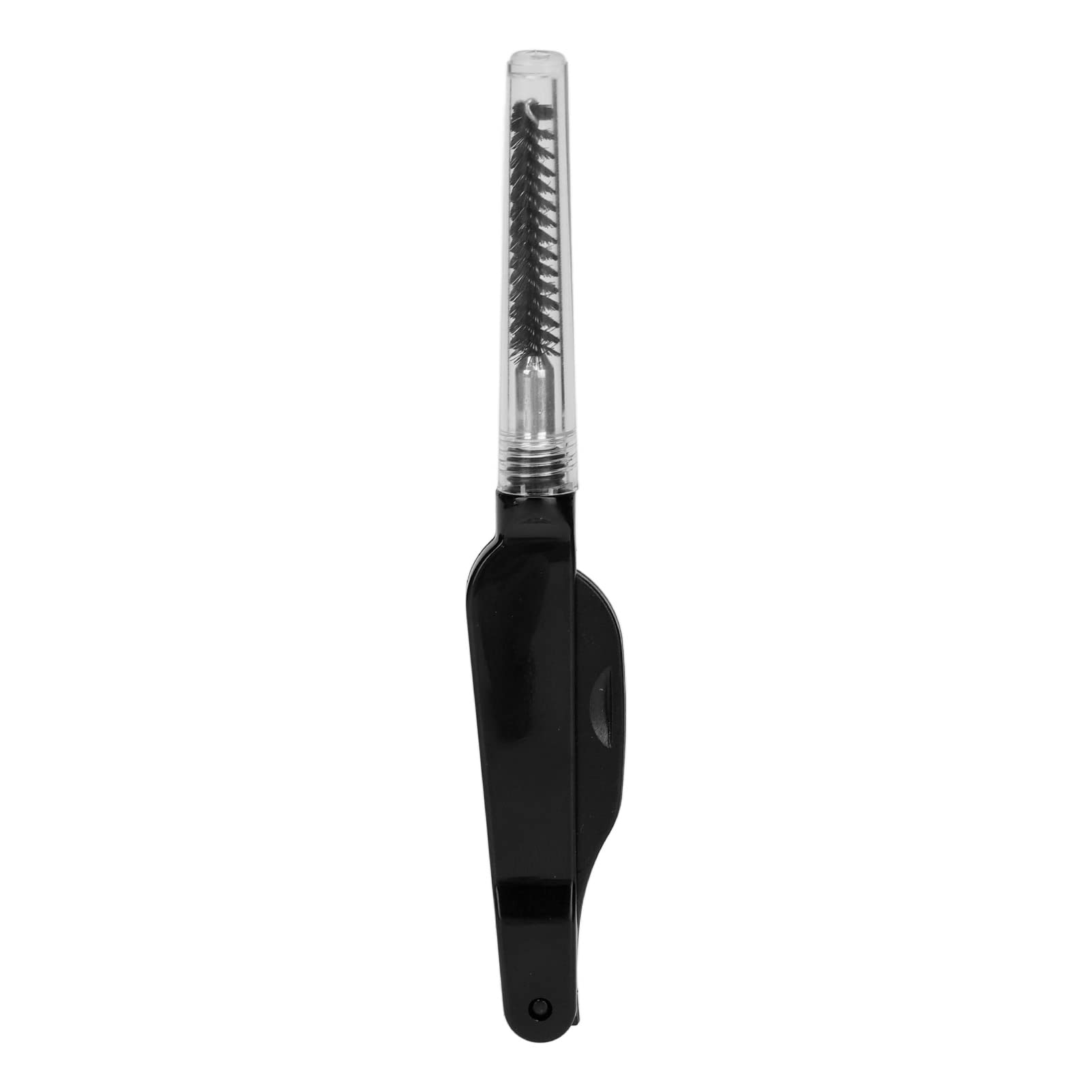 Socobeta Black 2 in 1 Eyelash Tooth Comb Stainless Steel Double Head Folding Comb Eyebrow Brush for Makeup Makeup Products - Image 2