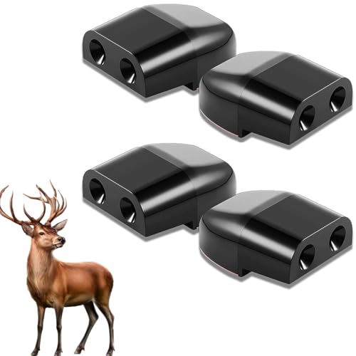 4 Pièces Sifflet Ultrason Anti Gibier, Anti Fouine Voiture, Sifflet D'avertissement pour Les Cerfs, Dispositif de Protection et Avertissement de Animaux pour Voiture Camions et Motos