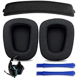 Alriedy 3 cuscinetti di ricambio per cuffie G935, G633, G933, G635, G633S, G933S, Logitech per cuffie G933 G633 (fascia + cuscinetti)