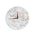 KESS InHouse KESS Original "Rose Gold Flake" White Pink Wall Clock, 12"