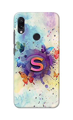 Image of PRINTFIDAA� Printed Hard Back Cover Case for Mi Redmi Note 7 | Mi Redmi Note 7 Pro | Mi Redmi Note 7S Back Cover (Alphabet S) -2808