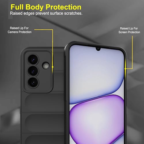 Image of Zapcase Back Case Cover for Samsung Galaxy M47 5G | Compatible for Samsung Galaxy M47 5G Back Cover | Liquid Silicon Magic Case with Camera Protection | Black