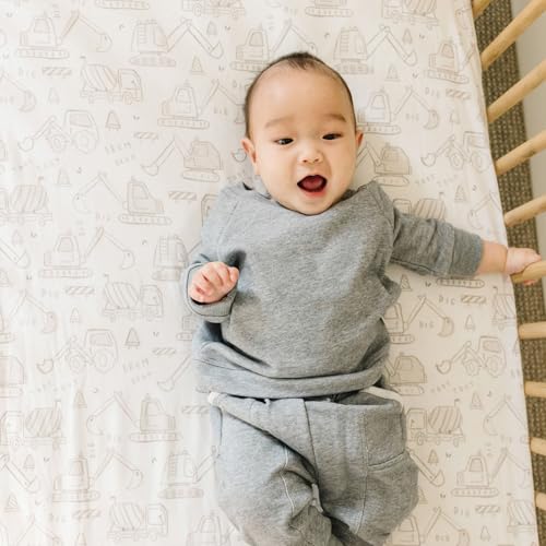 Image of Premium Fitted Knit Crib Sheet /Toddler Sheet Gage by Copper Pearl