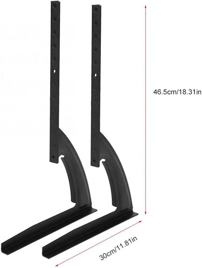 Black Metal Steel Tv Bracket for 14-42inch Flat Led LCD Screen Desktop Table Top Mount Stand Holder Wall Universal