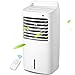 Produktbild 3 in1 Mobile Ventilator Klimaanlage mit Fernbedienung | Luftbefeuchter | Luftkühler | 55 Watt | 3 Betriebsmodi | 3 Modi: Normal, Nacht, Natur | 10 Liter Wassertank | 7 Std Timer | leise 61 dB | Weiß