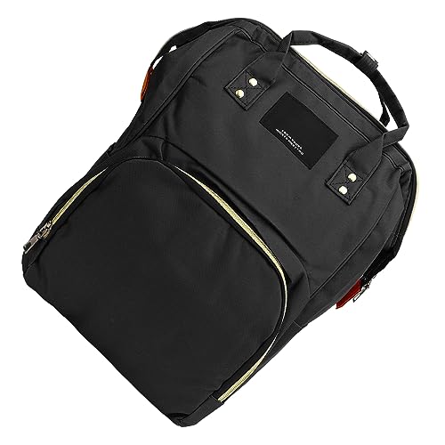 Classical Backpack, High Capacity Wearproof Front Utility Pocket Travel Backpack for Shopping (Black)2