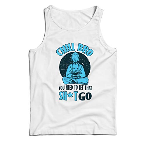 lepni.me Camisetas de Tirantes para Hombre Relájate Hermano, Yoga, Buda Divertido Lema...