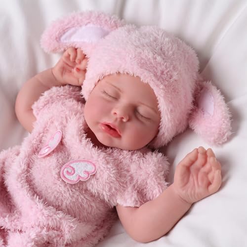 Muñeca Bebé Lucy de Silicona 16 Pulgadas Realista miniatura 6