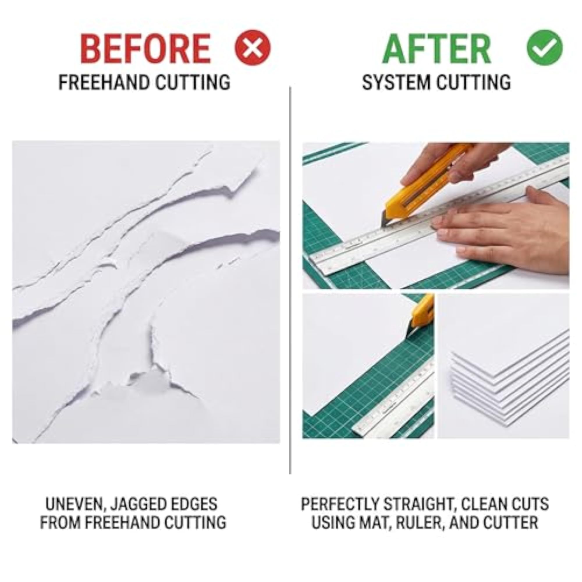 A3 Self-Healing Cutting Mat with Aluminium Scale & Paper Cutter Kit