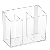 eyeliner auftragen für anfänger 12,75 cm x 6 cm x 10 cm iDesign 21210EU Affixx Unterteilter Organizer mit 3 Fächern, durchsichtig