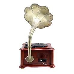 Gramophone, Tourne-Disque rétro avec Haut-parleurs sans Fil, Lecteur CD/aux-in 3,5 mm/Radio FM/USB, phonographe Vintage… - Les Beatles, Paul McCartney, John Lennon, RIngo Starr, George Harrison Gramophone, Tourne-Disque rétro avec Haut-parleurs sans Fil, Lecteur CD/aux-in 3,5 mm/Radio FM/USB, phonographe Vintage… – Image 5
