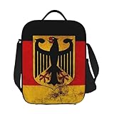 HFDGFJKKL Gorra de béisbol DK Reich Empire Of Flag Almuerzo aislado para mujeres Niños Cajas de comida impermeables Caja térmica de fiambrera Halloween y regalos deportivos