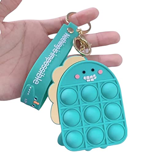 Image of AUGEN Cute Pop It Coin Purse Pouch Keychain For Gifting With Key Ring Anti-Rust (Pack Of 1)