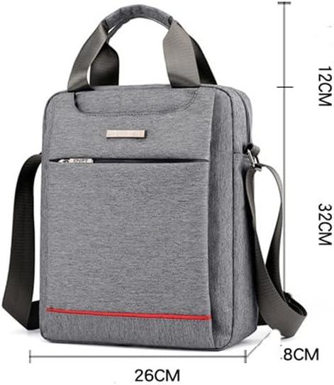 Men Multifunctional Shoulder Messenger Bag With Headphone Hole Nylon Travel Handbag Large Capacity Storage Bags