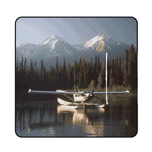 Couverture de pique-nique imperméable et pliable motif avion
